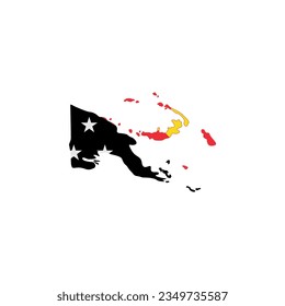 New Guinea flag icon set, New Guinea independence day icon set vector sign symbol