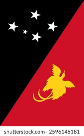 New Guinea Vertical Flag, Vertical Flag New Guinea