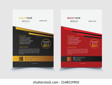 New Gym flyer template design