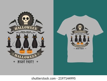 New Halloween T-shirt Design Template