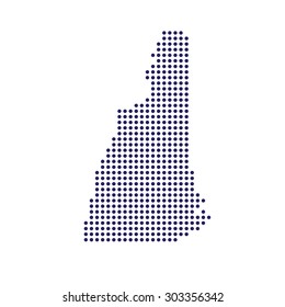 New Hampshire dot map logo