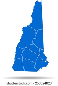 New Hampshire map