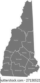 New Hampshire map