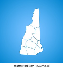 New Hampshire map