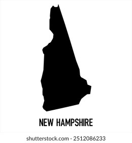 
Karte von New Hampshire. Abstraktes Design, Vektorgrafik