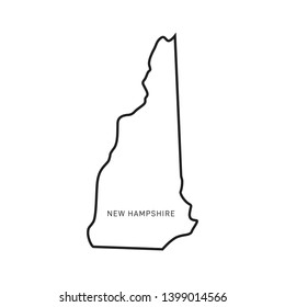 1,743 New hampshire outline Images, Stock Photos & Vectors | Shutterstock