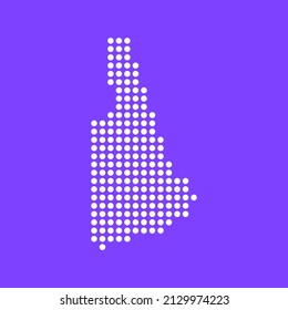 Nuevo diseño de tecnología de mapas del estado de Hampshire. Ilustración vectorial eps 10.