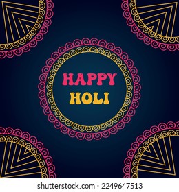 new happy holi background design