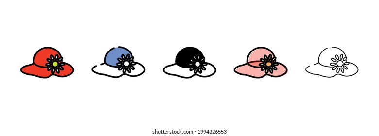 new hat vector type icon