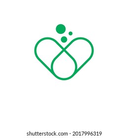 New health care silhouette pharmacy vector logo design.
