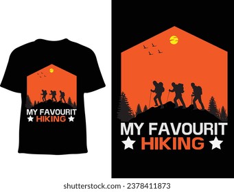 New Hiking t shirt design