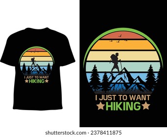 New Hiking t shirt design