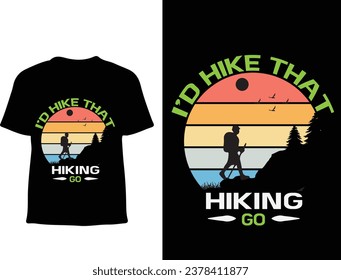 New Hiking t shirt design