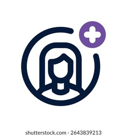 new hire duotone icon. Sleek and modern vector icon for websites, mobile apps, marketing materials, and corporate design. Fully scalable and ready to use.
