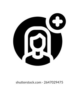 new hire glyph icon. Strong and solid vector icon for websites, mobile interfaces, presentations, and visual branding. High quality and easy to edit.