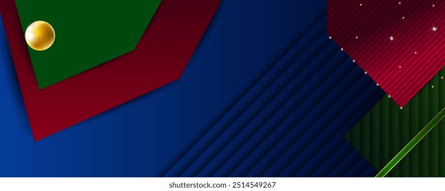 New Holiday Christmas gold design green red blue background abstract shiny color golden