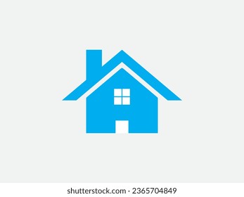 Neues Haus und Haus Symbol Vektorgrafik.
