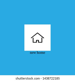 new home icon sign signifier vector