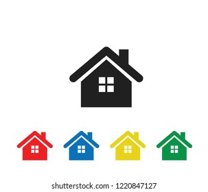 New Home icon vector sets (colorful version)