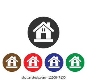 New Home icon vector sets (colorful version)