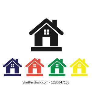 New Home icon vector sets (colorful version)