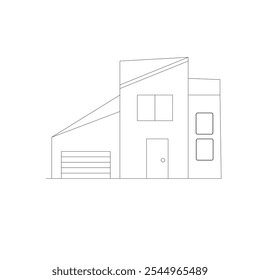 Nuevo Vector casero para colorear página