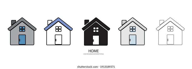 new home vector type icon