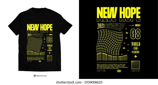 New Hope Stay safe and Stay Healthy Urban T Shirt Design