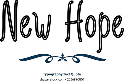 Neue Hope Typografie Text Design