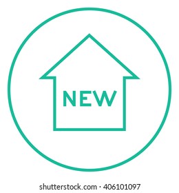New house line icon.