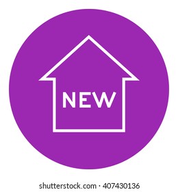 New house line icon.