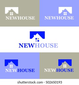 New House Logo, Vector Illustration