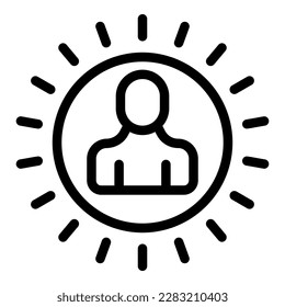 New hr manager icon outline vector. Credit finance. Approved form
