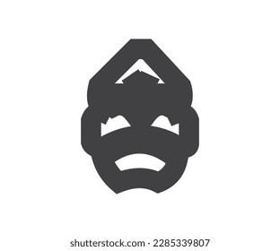 new human flat art icon