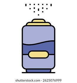 New humidifier icon. Outline new humidifier vector icon color flat isolated