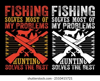 New Hunting T-Shirt Design, Creative T-Shirt Design, Fishing and Hunting T-Shirt Design, Deer Hunting Shirts.