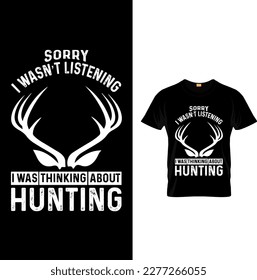 New Hunting  Vector T Shirt Design