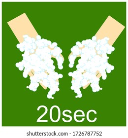 New hygiene rule , easy to understand for kids and young students.  Vector illustration images.