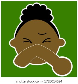New hygiene rule , easy to understand for kids and young students.  Vector illustration images.