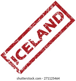 New Iceland grunge rubber stamp on a white background. Vector illustration