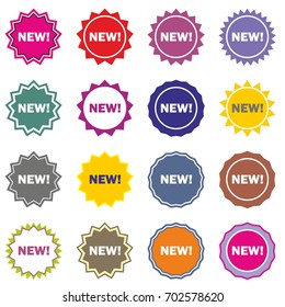 new icon business sign set vector