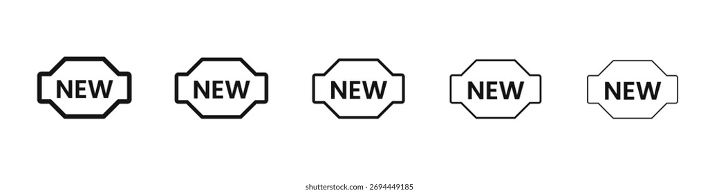 Nuevo diseño de iconos, logotipo, App, interfaz de usuario. Ilustración vectorial, EPS