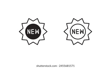 Neues Icon-Design mit weißem Hintergrund Stock Illustration