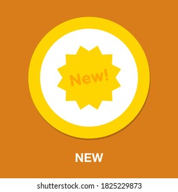 new icon. flat illustration of new vector icon for web