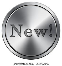 New icon. Internet button on white background. EPS10 Vector. 