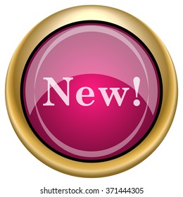 New icon. Internet button on white background. EPS10 vector.