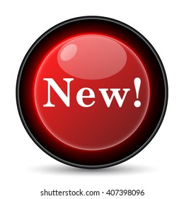 New icon. Internet button on white background. EPS10 vector
