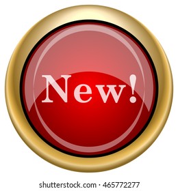 New icon. Internet button on white background. EPS10 vector.