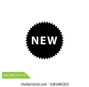 New icon label logo template