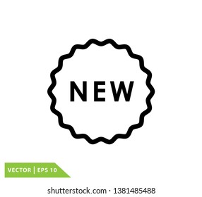 New icon label logo template